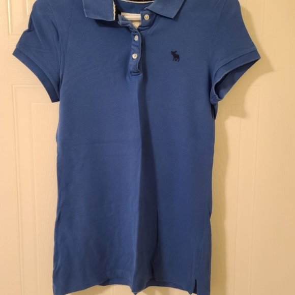 Abercrombie & Fitch Short Sleeve Stretch T - shirt Blue Large - Picture 1 of 3